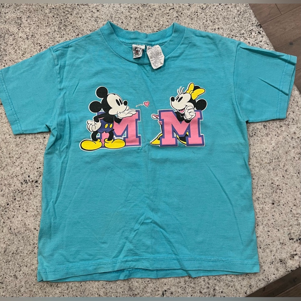 Vintage Y2K 90’s Disney Minnie Mouse Mickey Mouse Shirt Youth 6X